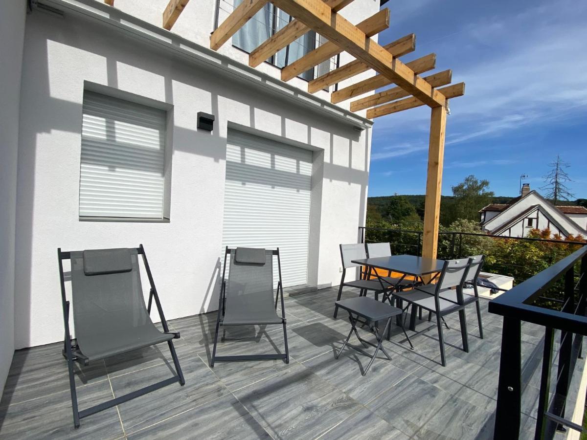 La Villa Perchee Calme, Sauna, Parking Prive Saint-Prix  Exterior photo